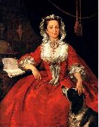 William Hogarth Portrait of Mary Edwards oil on canvas